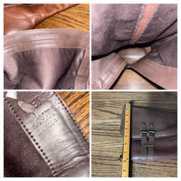 Naturalizer Jett Brown Leather Riding Boots Women’s 6M Wide Calf Knee High Zip - Picture 8 of 8